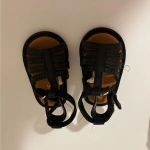 Kids Black Sandals